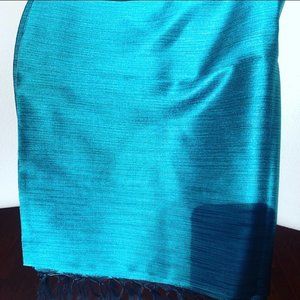 Handmade Turquoise Scarf wrap